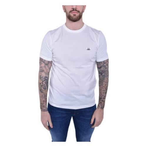 Logo Jersey T-shirt Ss24 Wit C.p. Company , White , Heren