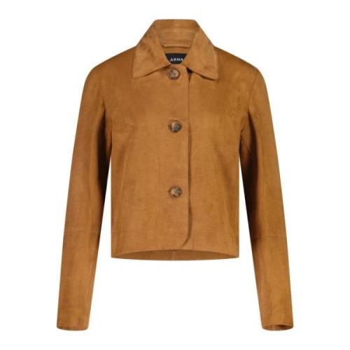 Leather Jackets Arma , Brown , Dames