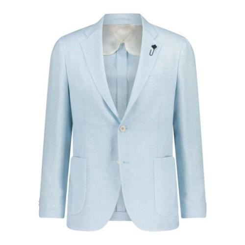 Klassieke Gebreide Blazer Lardini , Blue , Heren