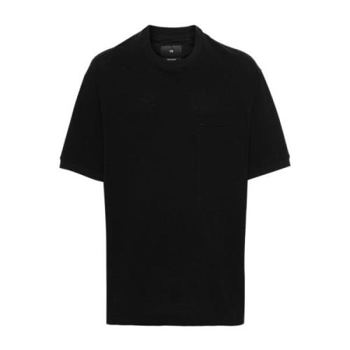 T-Shirts Y-3 , Black , Heren