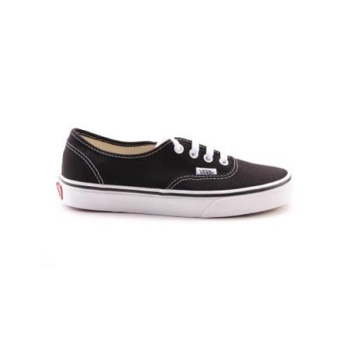 Authentic Lage Veterschoenen Vans , Black , Heren