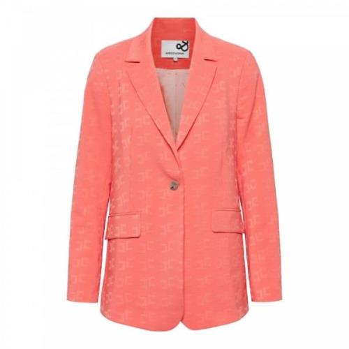 Comfort Jacquard Blazer &Co Woman , Pink , Dames