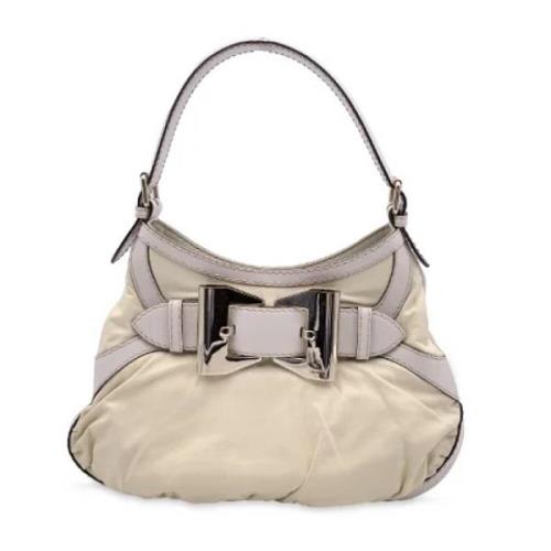 Pre-owned Leather gucci-bags Gucci Vintage , Beige , Dames