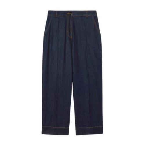 Wide Trousers Elena Mirò , Blue , Dames