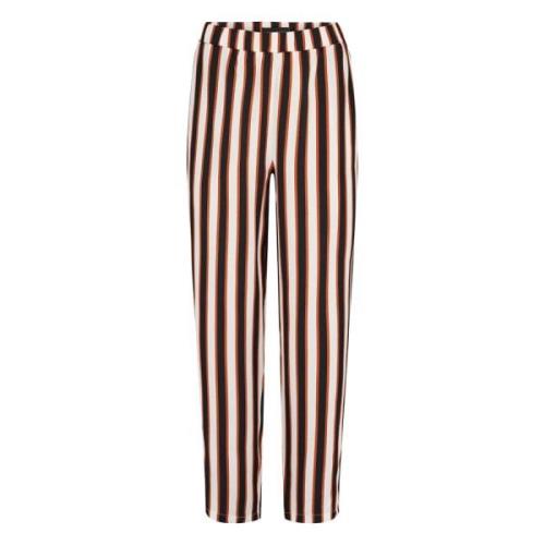 Straight Trousers Sand , Multicolor , Dames