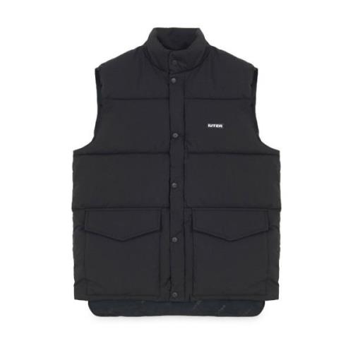 Zwart Polyester Puff Vest 2024 Iuter , Black , Heren