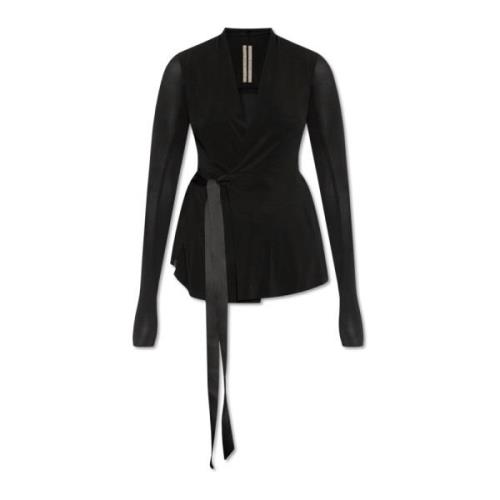 Hollywood top met strikdetail Rick Owens , Black , Dames