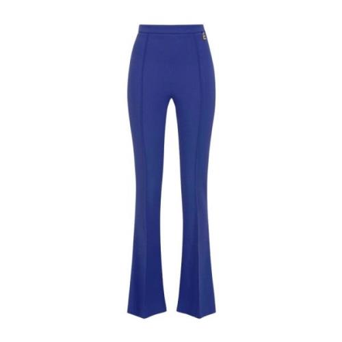 Wide Trousers Elisabetta Franchi , Blue , Dames