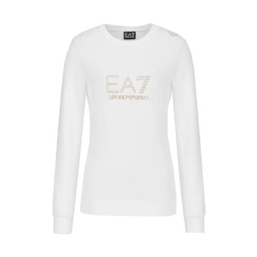 Sweatshirts Emporio Armani EA7 , White , Dames