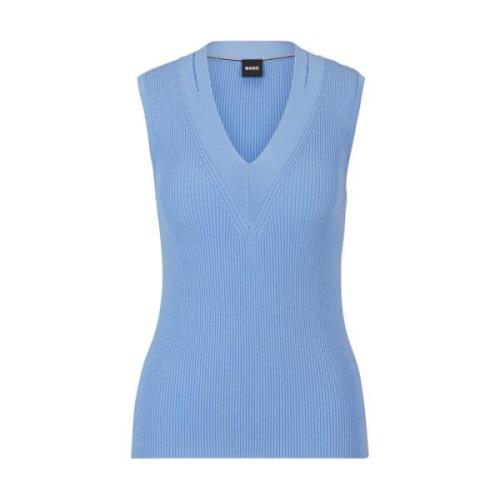 V-neck Knitwear Hugo Boss , Blue , Dames