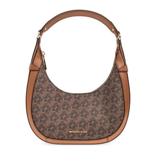 Schoudertas met logo Michael Kors , Brown , Dames