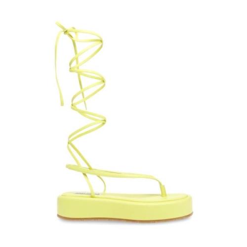 Sandals Steve Madden , Yellow , Dames