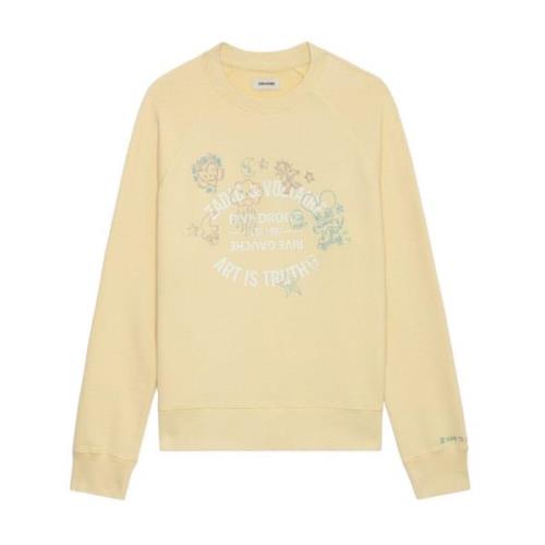 Gele Sweaters Zadig & Voltaire , Yellow , Dames