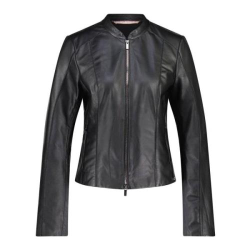 Leather Jackets Milestone , Black , Dames