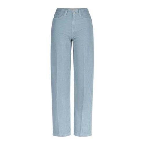 Straight Trousers Drykorn , Blue , Dames