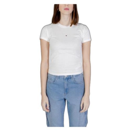 Transitional Cotton T-Shirt Tommy Jeans , White , Dames