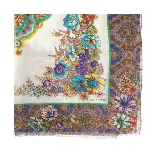 Zijden sjaal Etro , Multicolor , Dames