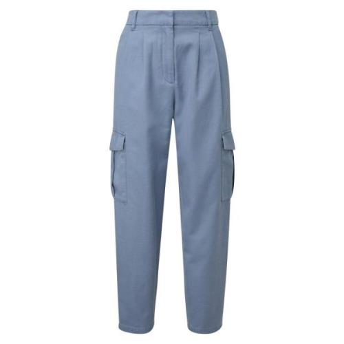 Straight Trousers s.Oliver , Blue , Dames