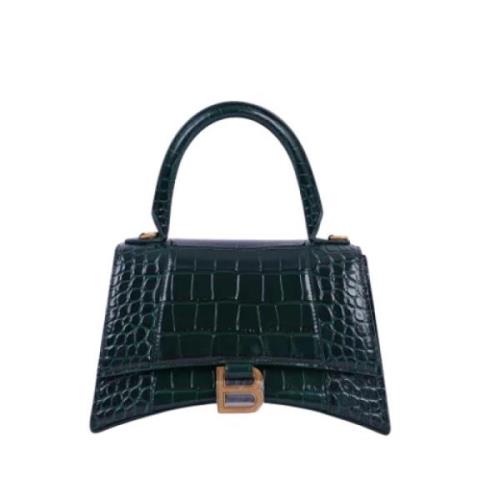 Pre-owned Leather handbags Balenciaga Vintage , Green , Dames