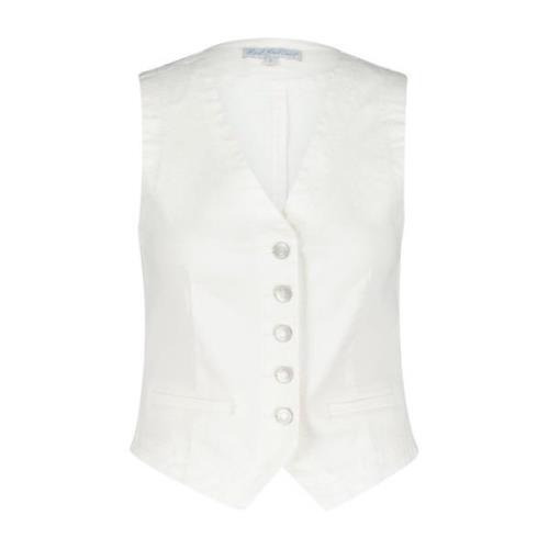 Red Button waistcoat off white Red Button , White , Dames