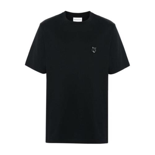 T-Shirts Maison Kitsuné , Black , Heren