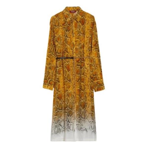 Shirt Dresses Max Mara Studio , Yellow , Dames