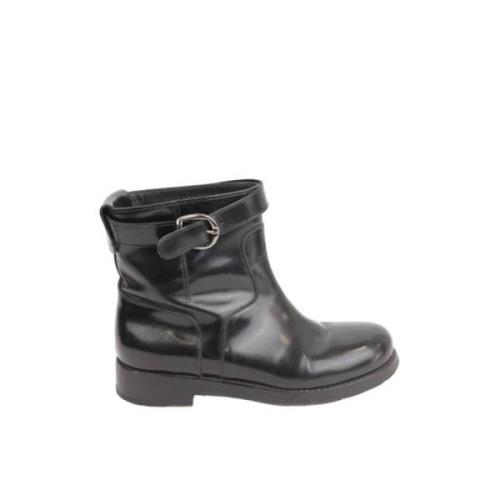 Pre-owned Leather boots Dolce & Gabbana Pre-owned , Black , Dames