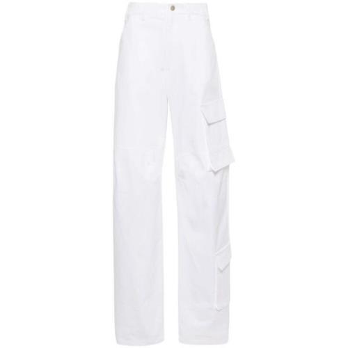 Wide Trousers Darkpark , White , Dames