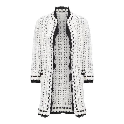 Pre-owned Polyester outerwear Chanel Vintage , White , Dames