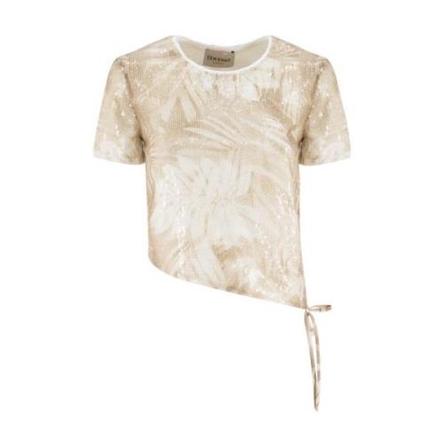 T-Shirts Ermanno Scervino , Beige , Dames