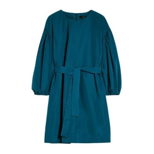 Oversized Taffeta Korte Jurk Max Mara , Green , Dames