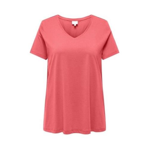 T-Shirts Only Carmakoma , Pink , Dames