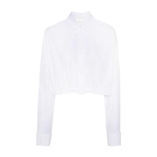 Casual Katoenen Overhemden voor Mannen Sportmax , White , Dames