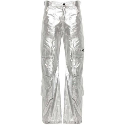 Wide Trousers Golden Goose , Gray , Dames