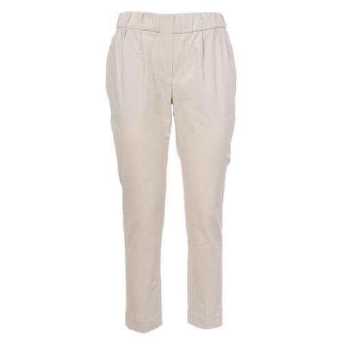 Cropped Trousers Brunello Cucinelli , Beige , Dames