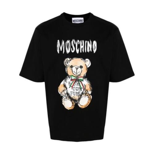 T-Shirts Moschino , Black , Heren