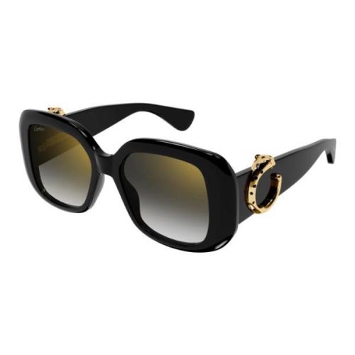 Zwarte zonnebril met accessoires Cartier , Black , Dames