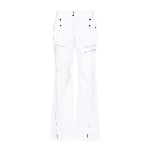 Wide Trousers Blumarine , White , Dames