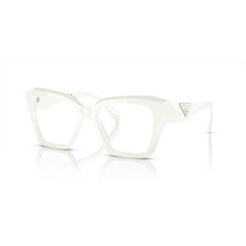White Eyewear Frames Sunglasses Prada , White , Unisex