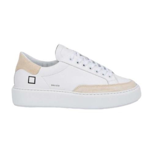 Wit en beige Sfera sneakers D.a.t.e. , White , Dames