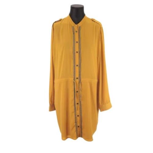 Pre-owned Polyester dresses Armani Pre-owned , Yellow , Dames