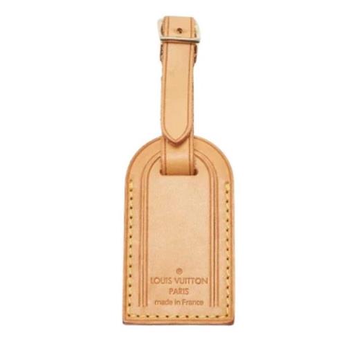 Pre-owned Leather key-holders Louis Vuitton Vintage , Beige , Dames