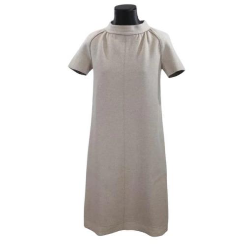 Pre-owned Wool dresses Yves Saint Laurent Vintage , White , Dames