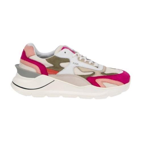 Beige en Fuchsia hardloopschoenen D.a.t.e. , Multicolor , Dames