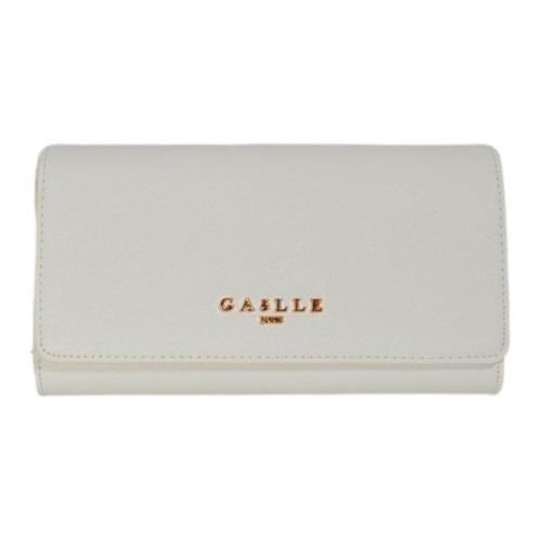 Wit Saffiano Continental Portemonnee Gaëlle Paris , White , Unisex