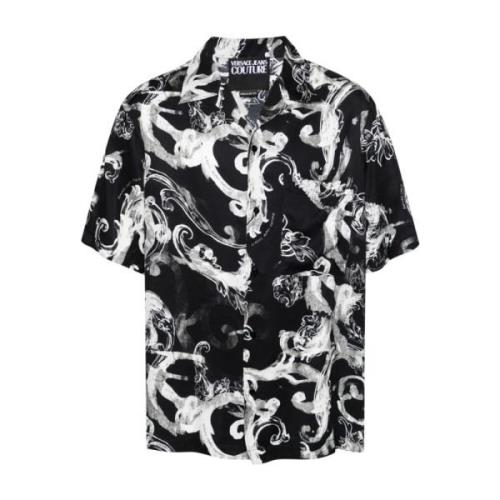 Short Sleeve Shirts Versace Jeans Couture , Black , Heren