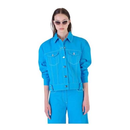 Light Jackets Silvian Heach , Blue , Dames