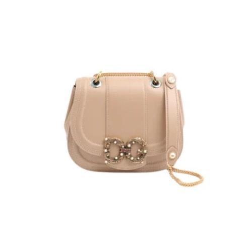 Pre-owned Leather crossbody-bags Dolce & Gabbana Pre-owned , Beige , D...