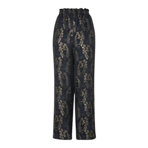 Wide Trousers Forte Forte , Blue , Dames