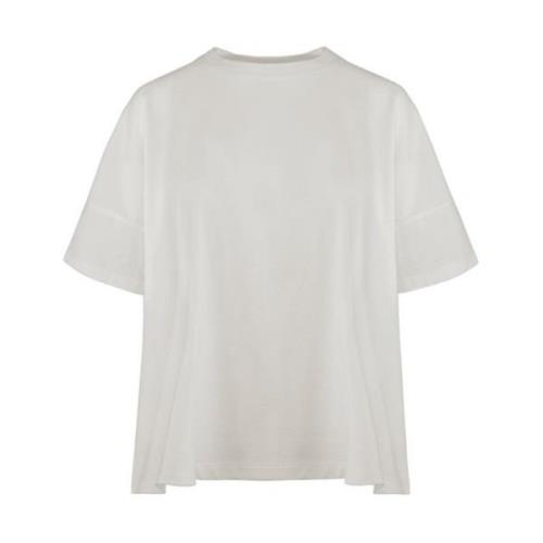 Witte Katoenen Box T-shirt Vrouwen BomBoogie , White , Dames